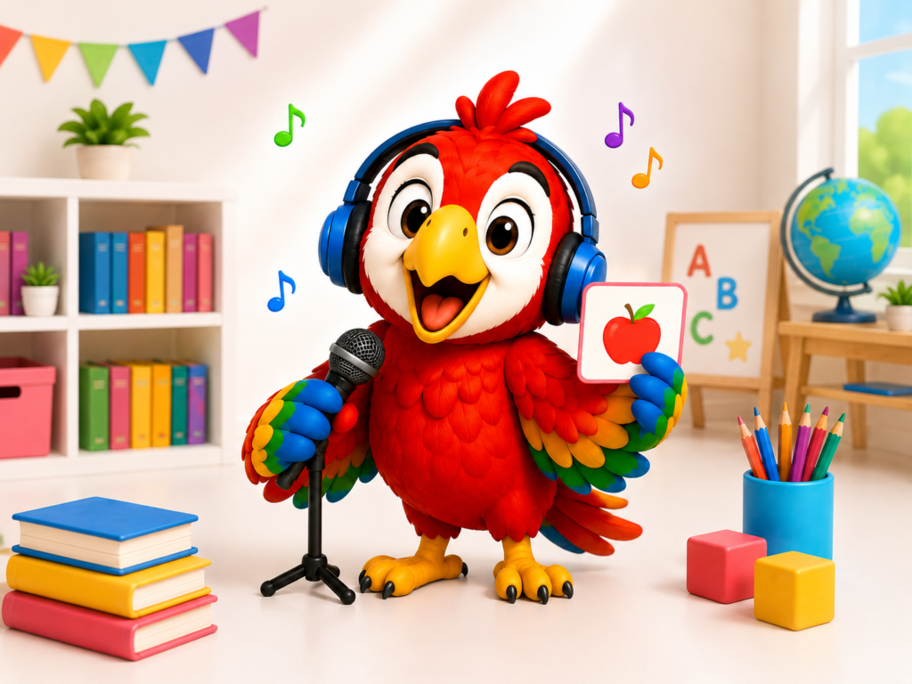 Pancho, the listening and repetition guide from Mega Bilingual Books